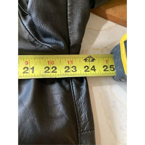 Wilson’s 100% Leather Mens Jacket Black Vintage 1980s - Picture 10 of 10